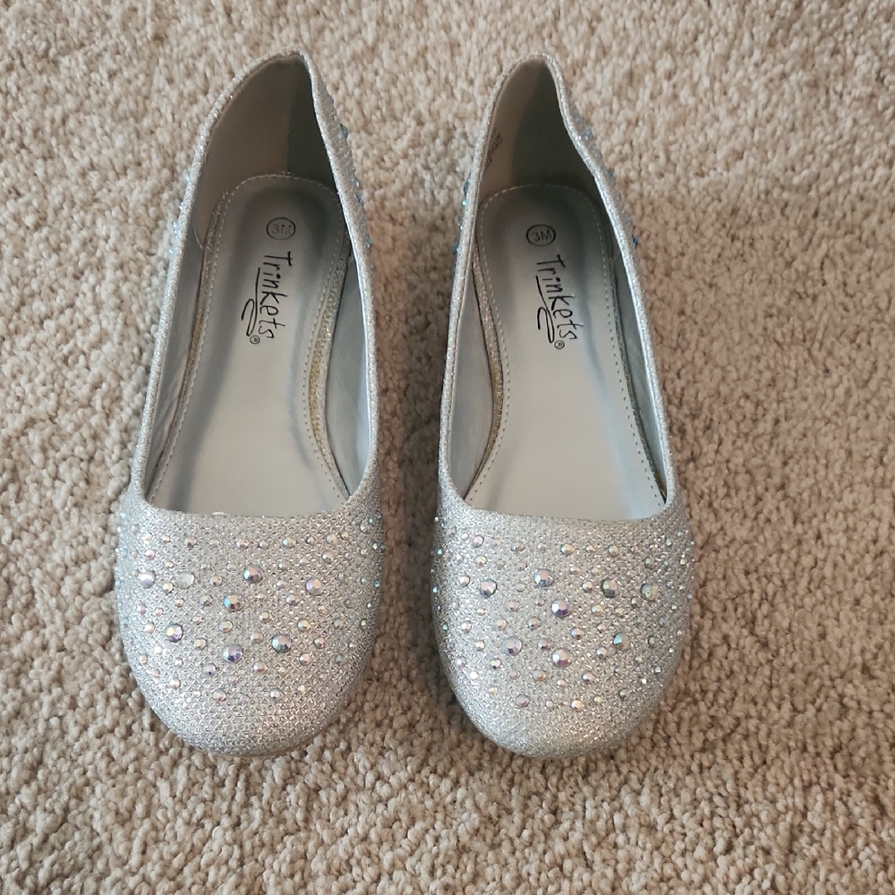 Silver Glitter Women's Shoes